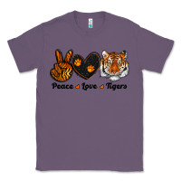 Lavender peace love tigers Classic Tee - RanaPortraitStore