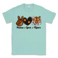 Seafoam peace love tigers Classic Tee - RanaPortraitStore