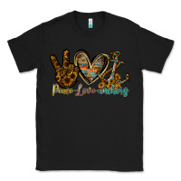 Black peace love anchors Classic Tee - RacoonDesign