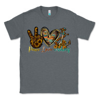 Charcoal Heather peace love anchors Classic Tee - RacoonDesign