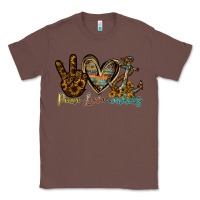 Chestnut peace love anchors Classic Tee - RacoonDesign