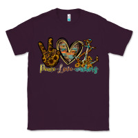 Plum peace love anchors Classic Tee - RacoonDesign