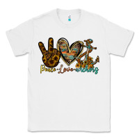White peace love anchors Classic Tee - RacoonDesign