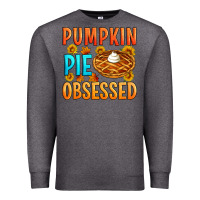 Charcoal Heather Pumpkin pie obsessed Premium Sweatshirt - Artiststas