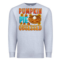 Heather Grey Pumpkin pie obsessed Premium Sweatshirt - Artiststas