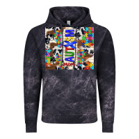 Cloud Black autism mom puzzle ribbon Vintage Hoodie - TumblerDesignByShophia