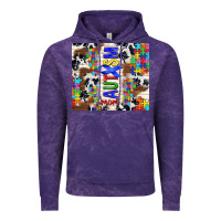 Cloud Purple autism mom puzzle ribbon Vintage Hoodie - TumblerDesignByShophia
