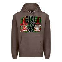 Coffee Ho Ho Ho Christmas Gnomes Premium Hoodie - FaDigitalArtStudio