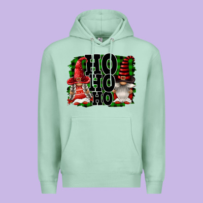 Ho Ho Ho Christmas Gnomes Premium Hoodie Designed By Fadigitalartstudio