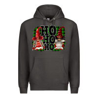 Smoke Ho Ho Ho Christmas Gnomes Premium Hoodie - FaDigitalArtStudio