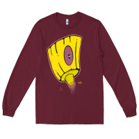 Burgundy Hot Trend Graffiti Spray Paint Tip Art Street Art Urban 80S 90S Hiphop Long Sleeve Tee - lanVoArt