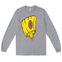 Heather Grey Hot Trend Graffiti Spray Paint Tip Art Street Art Urban 80S 90S Hiphop Long Sleeve Tee - lanVoArt
