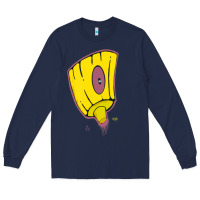 Navy Hot Trend Graffiti Spray Paint Tip Art Street Art Urban 80S 90S Hiphop Long Sleeve Tee - lanVoArt