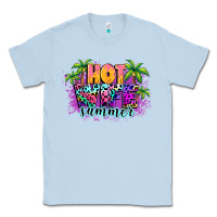 Dusty Blue Hot wife summer Classic Tee - NancyCooperArtShop