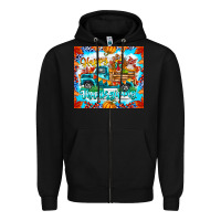 Black happy thanksgiving Zipper Hoodie - CowhideDigitalArt