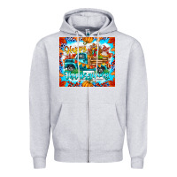 Heather Grey happy thanksgiving Zipper Hoodie - CowhideDigitalArt