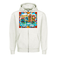 Oatmeal Heather happy thanksgiving Zipper Hoodie - CowhideDigitalArt