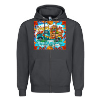 Smoke happy thanksgiving Zipper Hoodie - CowhideDigitalArt