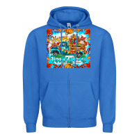 True Royal happy thanksgiving Zipper Hoodie - CowhideDigitalArt
