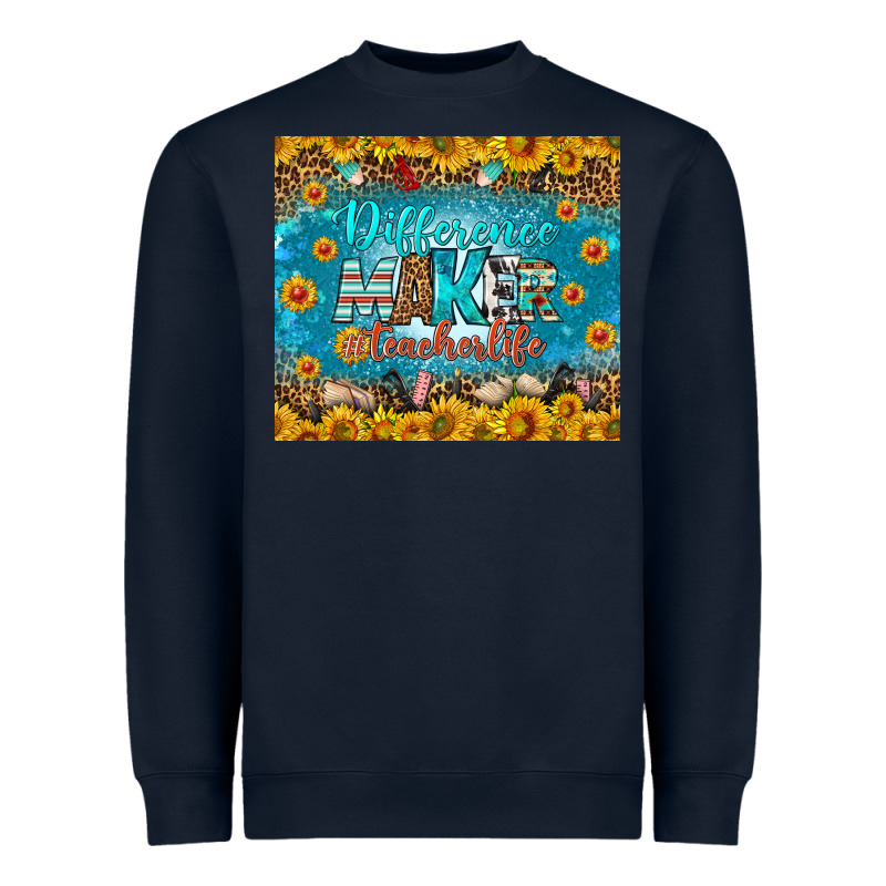 Difference Maker Teacher Life Tumbler Heavyweight Sweatshirt by BundleAndBundleShop | Teevron