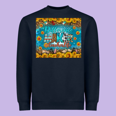 Difference Maker Teacher Life Tumbler Heavyweight Sweatshirt Designed By Bundleandbundleshop