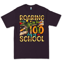 Plum roaring in to 100 day of school Premium Tee - Artiststas