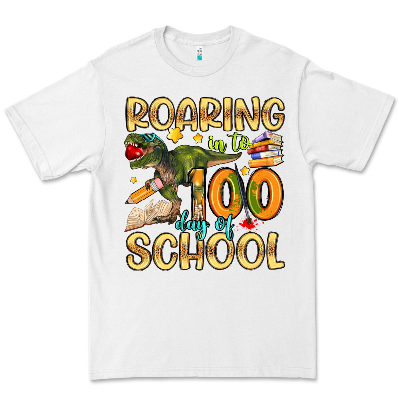 Roaring In To 100 Day Of School Premium Tee by Artiststas | Teevron