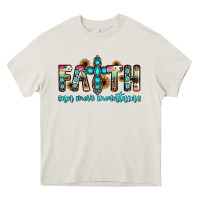 Cream faith can move mountains Heavy Core Tee - JahusDesignShop