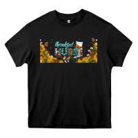 Black thankful nurse fall libbey glass Heavy Core Tee - BundleAndBundleShop