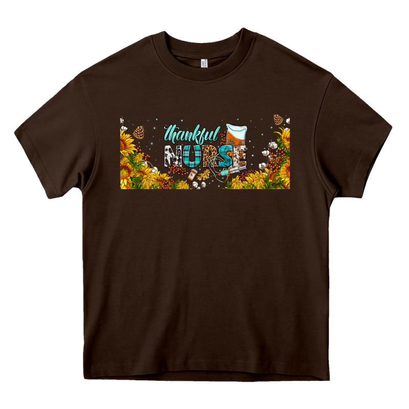 Thankful Nurse Fall Libbey Glass Heavy Core Tee by BundleAndBundleShop | Teevron