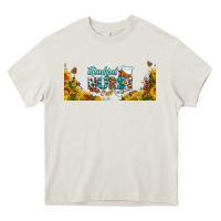 Cream thankful nurse fall libbey glass Heavy Core Tee - BundleAndBundleShop