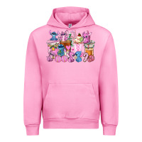 Fuchsia Pink stitch and lilo pink christmas coffee cups Urban Hoodie - AdoDesignShop