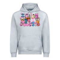 Heather Grey stitch and lilo pink christmas coffee cups Urban Hoodie - AdoDesignShop