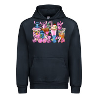 Navy stitch and lilo pink christmas coffee cups Urban Hoodie - AdoDesignShop