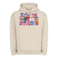 Pigment French Oak stitch and lilo pink christmas coffee cups Urban Hoodie - AdoDesignShop