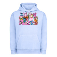 Pigment Grape Ice stitch and lilo pink christmas coffee cups Urban Hoodie - AdoDesignShop