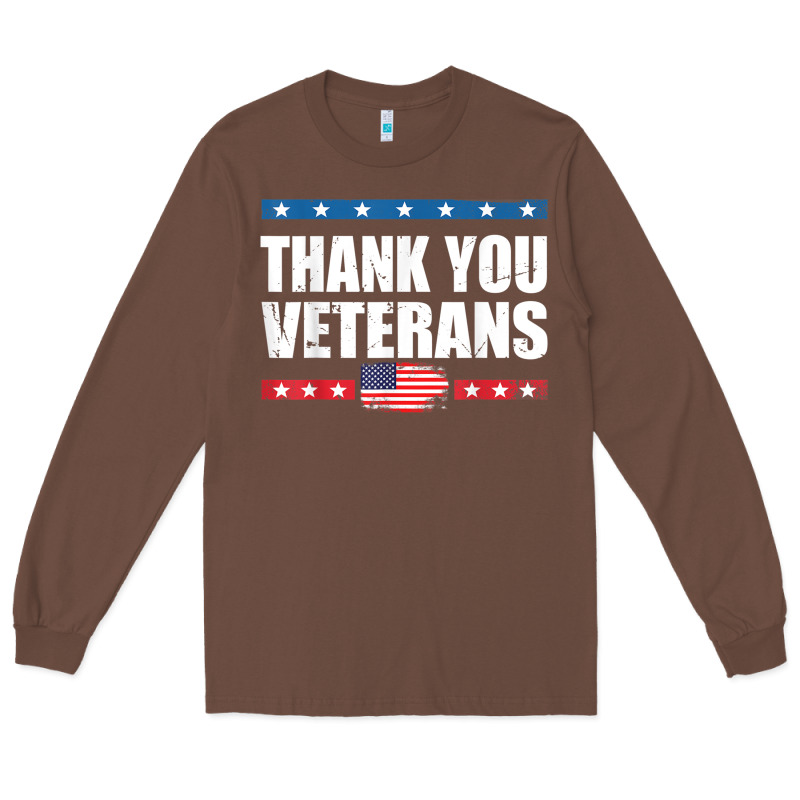 Shirts For Veterans, Thank You Veterans Shirt Veterans Day Long Sleeve Tee by lanVoArt | Teevron