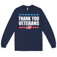 Navy Shirts For Veterans, Thank You Veterans Shirt Veterans Day Long Sleeve Tee - lanVoArt