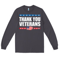 Smoke Shirts For Veterans, Thank You Veterans Shirt Veterans Day Long Sleeve Tee - lanVoArt