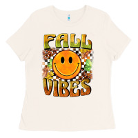Bone fall vibes smiley face Ladies Tee - BarkalooDesign