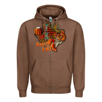 Chestnut happy fall texas Zipper Hoodie - CowhideDigitalArt