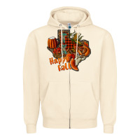 Sandshell happy fall texas Zipper Hoodie - CowhideDigitalArt