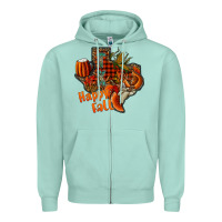 Seafoam happy fall texas Zipper Hoodie - CowhideDigitalArt