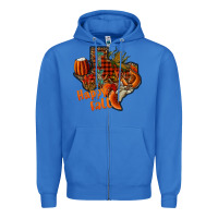 True Royal happy fall texas Zipper Hoodie - CowhideDigitalArt