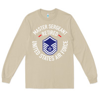 Mushroom Limited Edition Master Sergeant Retired Air Force Military Retiremen Long Sleeve Tee - lanVoArt