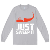 Moon Dust just sweep it! funny curling sports gift hoodie Long Sleeve Tee - lanVoArt