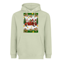 Matcha christmas gnomes truck Heavyweight Hoodie - Artiststas