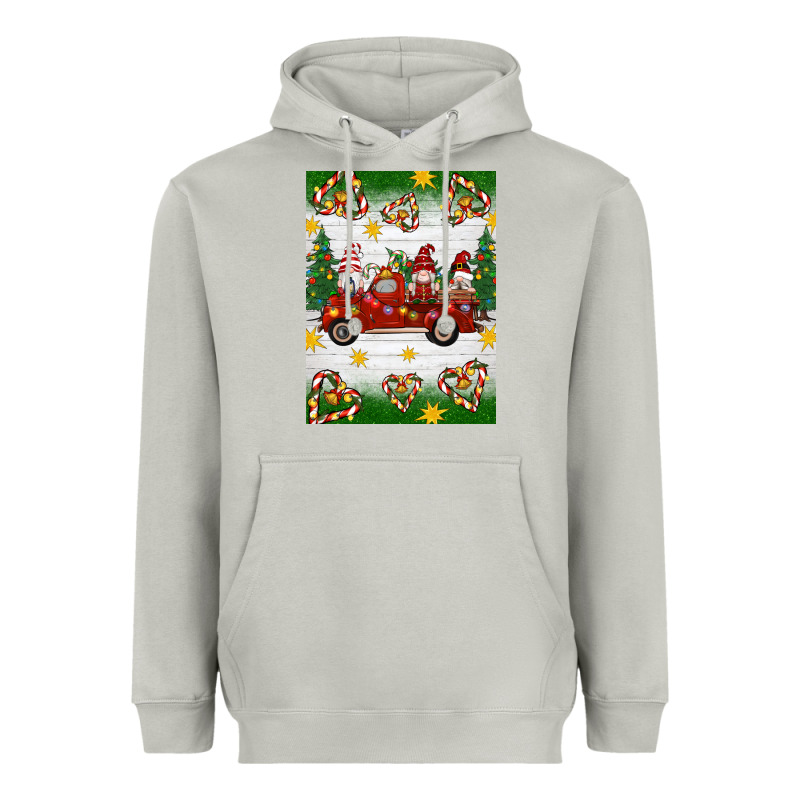 Christmas Gnomes Truck Heavyweight Hoodie by Artiststas | Teevron