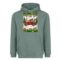 Sage christmas gnomes truck Heavyweight Hoodie - Artiststas