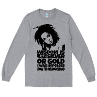 Heather Grey lover gift lauryn hill retro wave Long Sleeve Tee - lanVoArt
